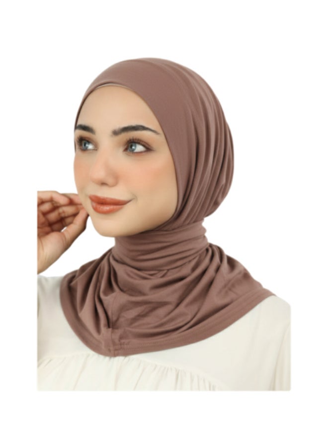 Premium Kuwaiti Cotton Pull-on Hijab - One-Piece Ready-to-Wear - Multi-colors - Image 1